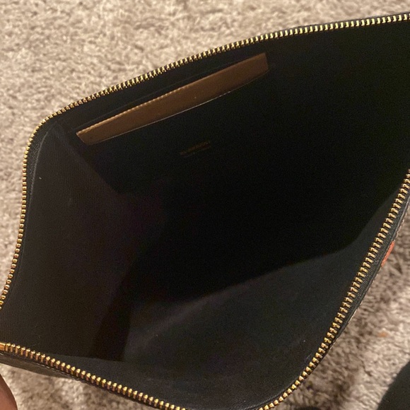 Burberry Monogram Pouch Clutch Brown and Orange - Picture 5 of 6